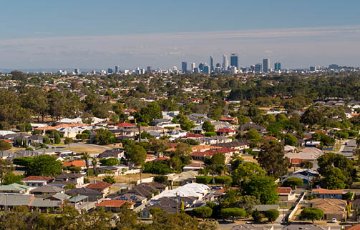 Aerial view over Balga